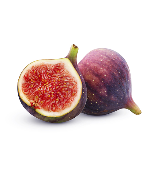 Fresh figs isolated on white background with clipping path