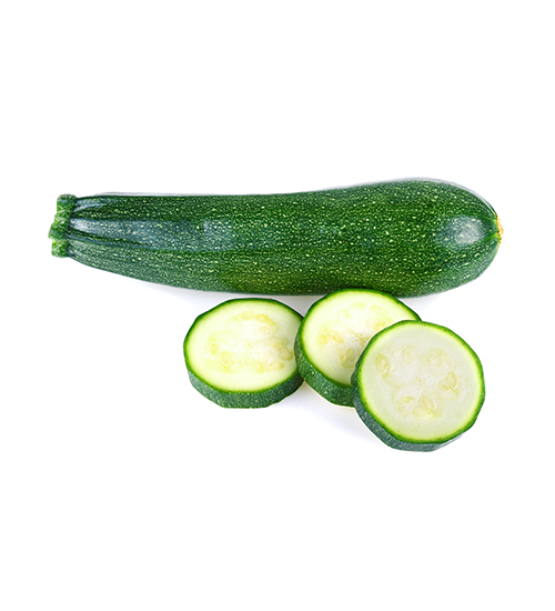 zucchini isolated on white background